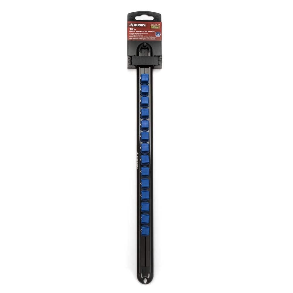 Husky 1/2 in. Drive Swivel Magnetic Socket Rail