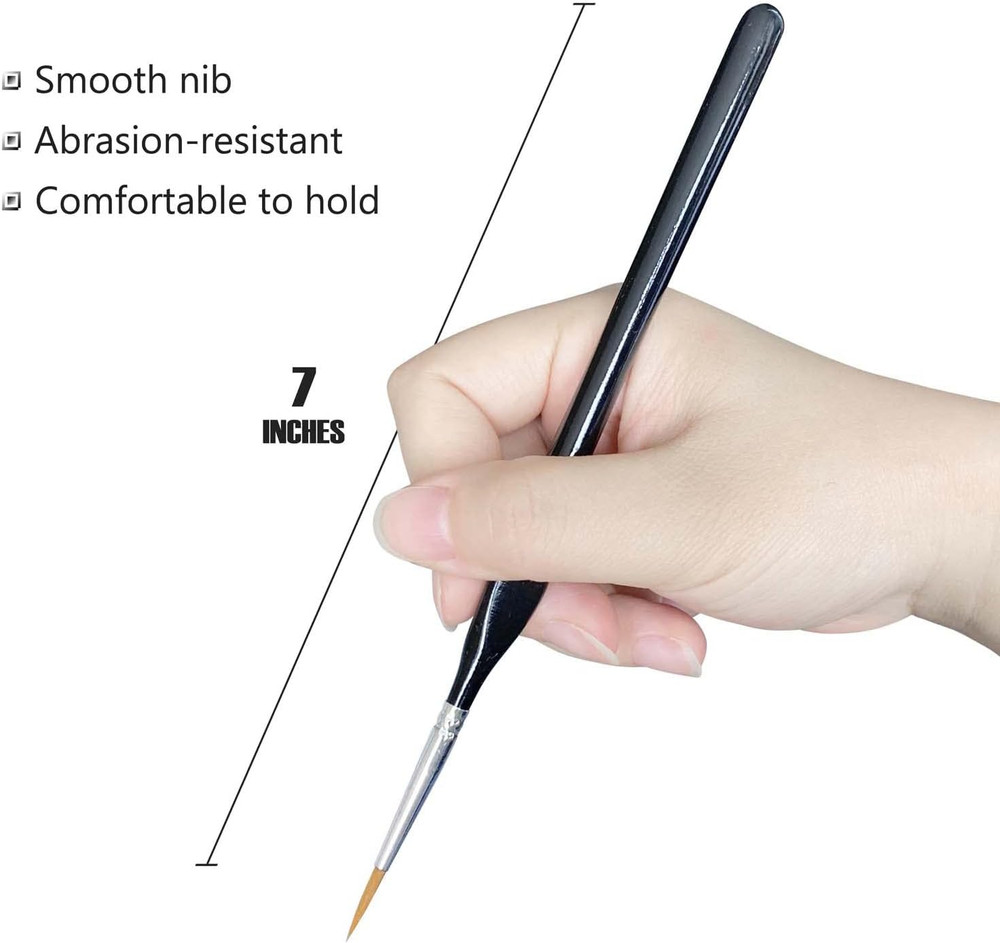 10 Pack Miniature Detail Paint Brushes Kit, Professional Tiny Paints Brushes Set