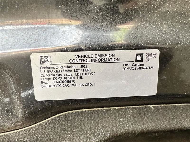 Chevrolet Equinox 2019 Speedometer 2900325