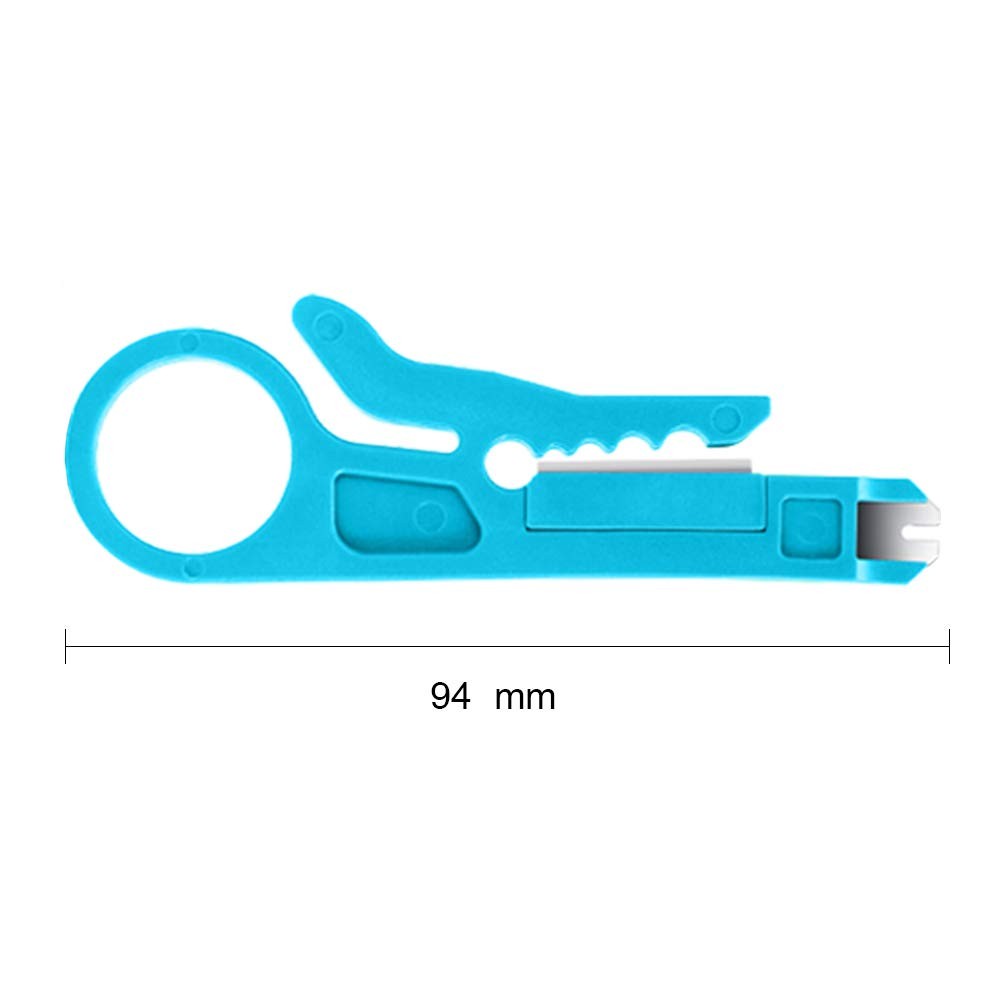 Mini Wire Stripper, 6 Pcs Network Stripper Punch Down Cutter for...
