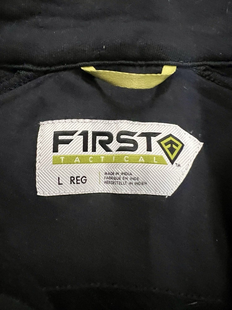 First Tactical Black Tactix Softshell 1/4 Zip Fire Dept. Jacket Large 🔥