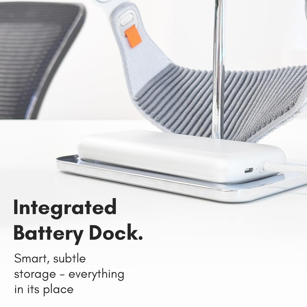 Apple Vision Pro Stand with Battery Holder - Stable Heavy Base Display Cradle