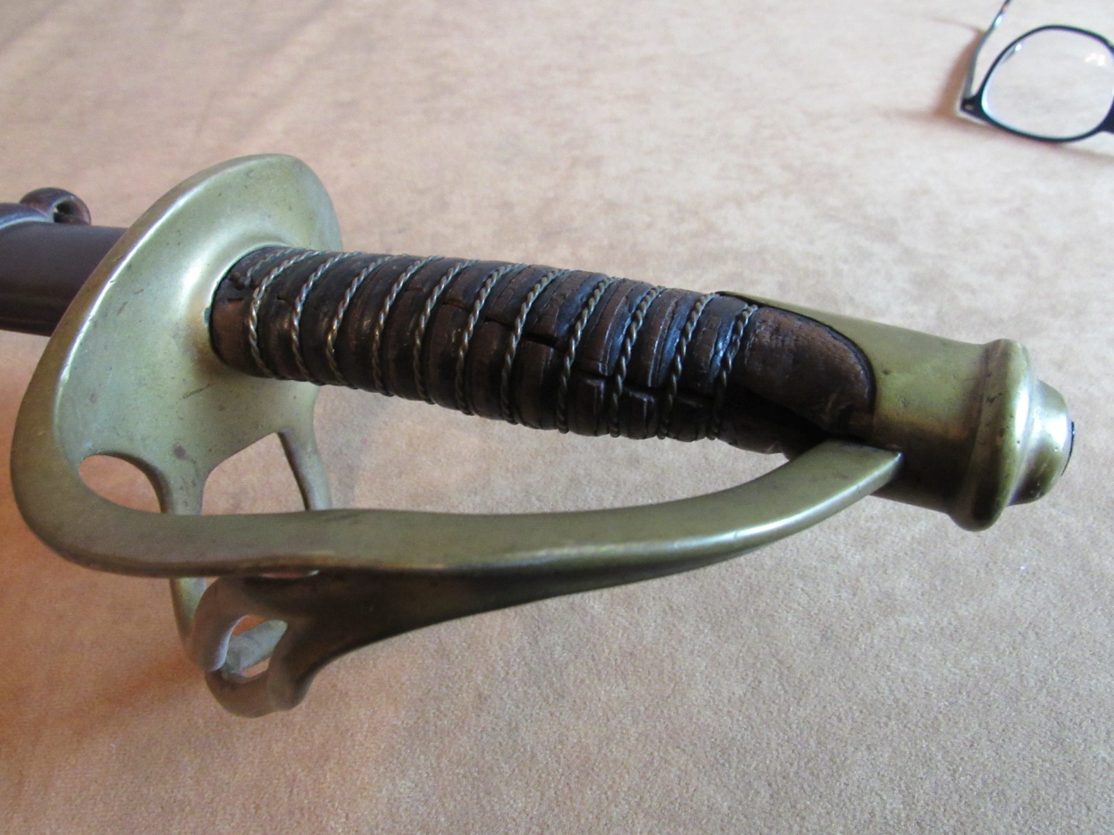 Civil War original Ames 1864 M 1860 Cavalry Saber Sword with Scabbard