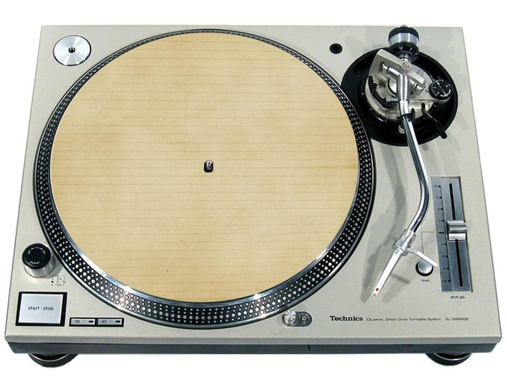 Slipmat Scratch Pad Felt for any 12" Turntable LP DJ Record Player TEXTURE LINED
