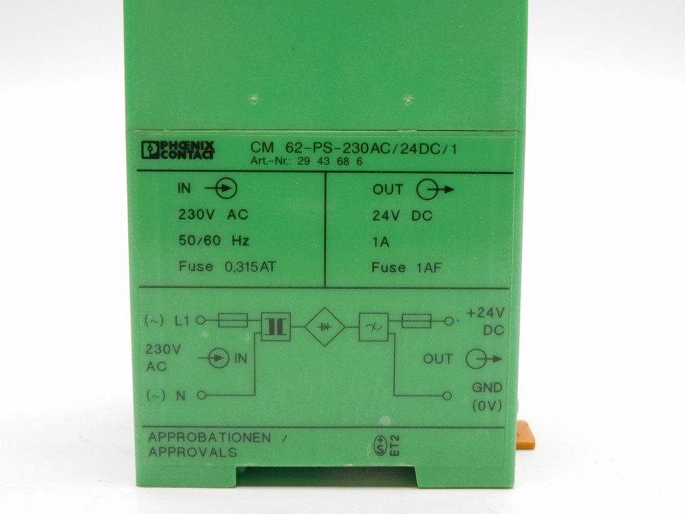 PHOENIX CONTACT CM62-PS-230AC/24DC/1 NSMP