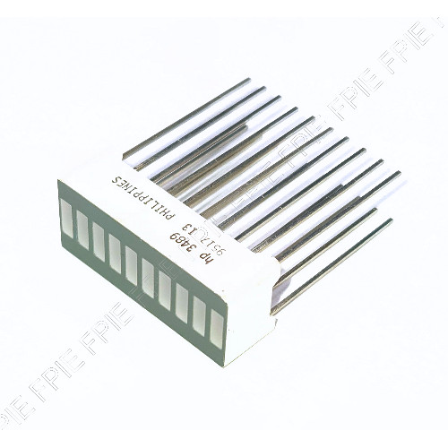 10-LED Green Bargraph Display (HP3489).