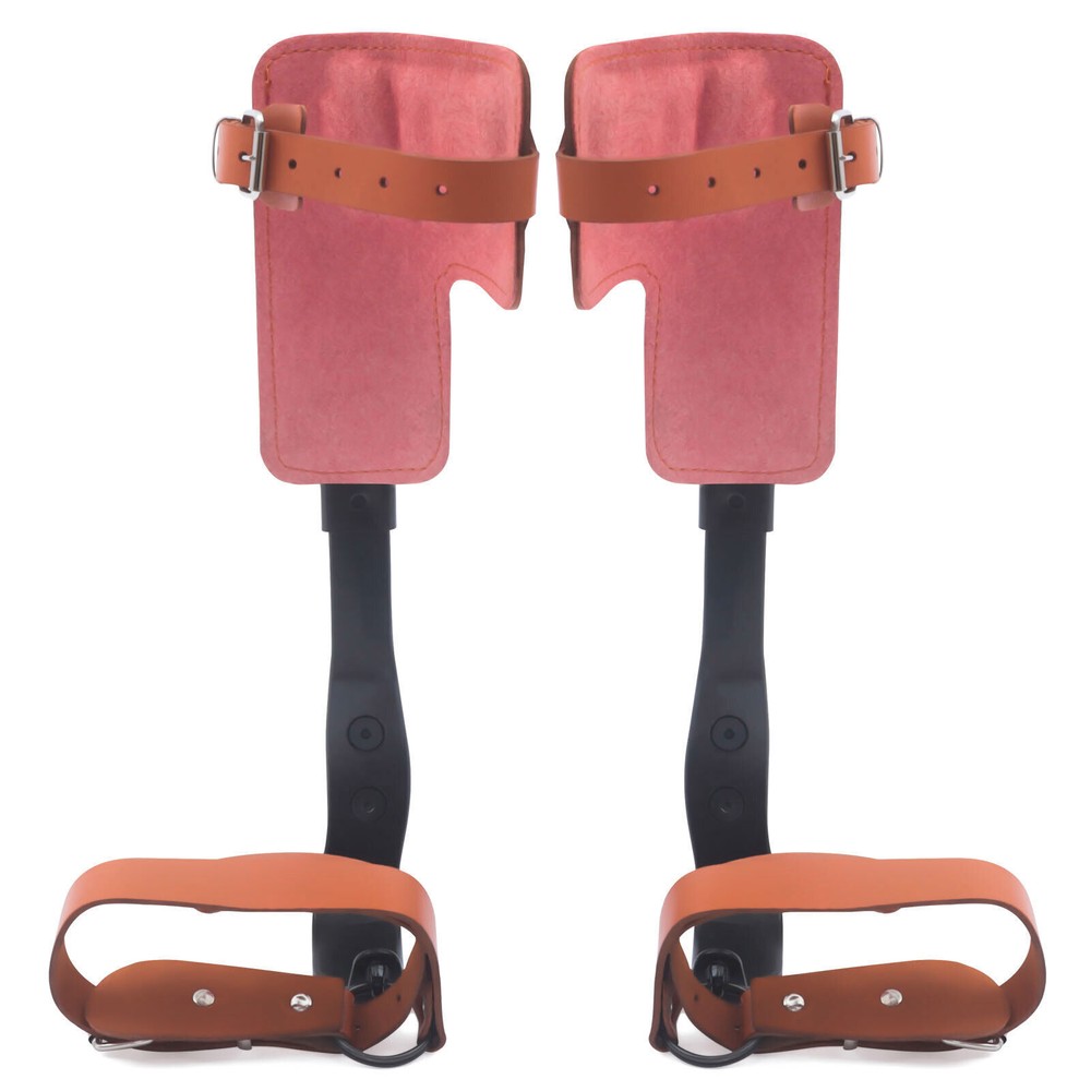 Adjustable Tree Climbing Spike Set Pole Climbing Spurs Steel Climber Strap Gaffs