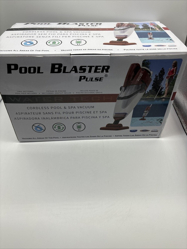 POOL BLASTER Pulse Cordless Pool Vacuum w/Pole Set New