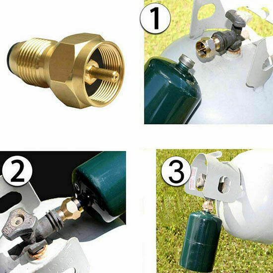 Propane Refill Adapter Lp Gas Cylinder Tank Coupler Furnace Connector Heater