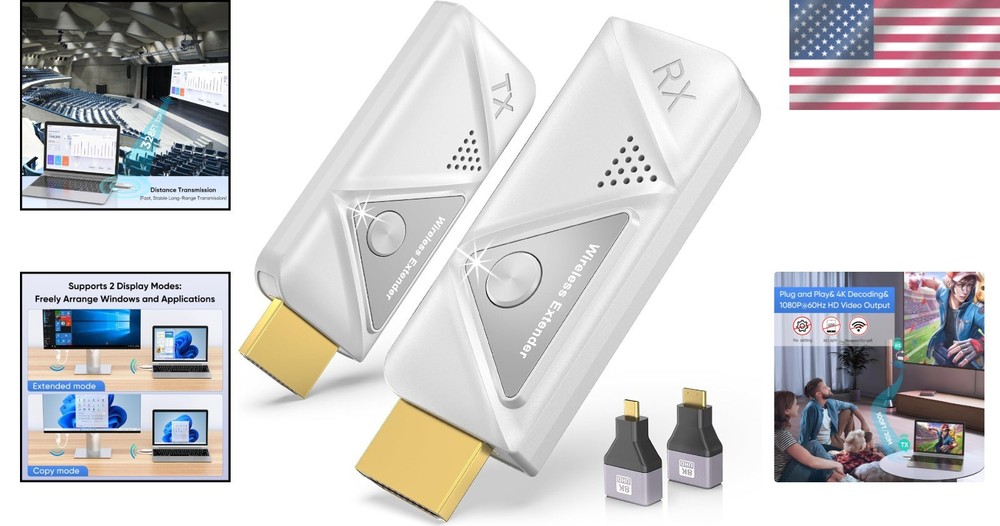 4K Wireless HDMI Transmitter Receiver Set