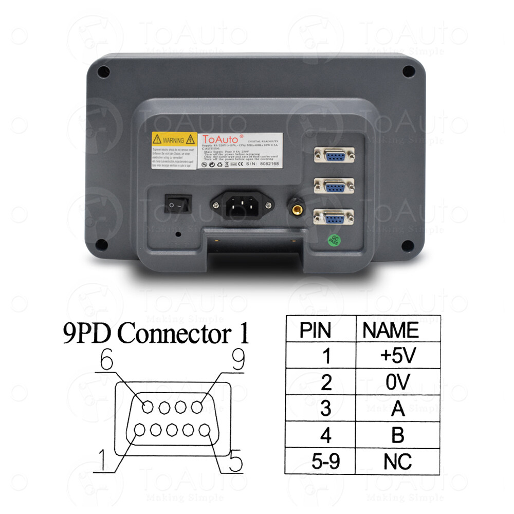 ToAuto LCD Digital Readout DRO Display Linear Scale Glass Sensor 100-2000MM, DHL