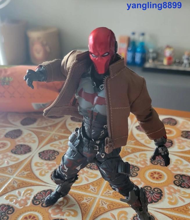 US! COSER TOYS Red Hood Jason Todd 1/12 Head Carving Action Figure Toy Head kits