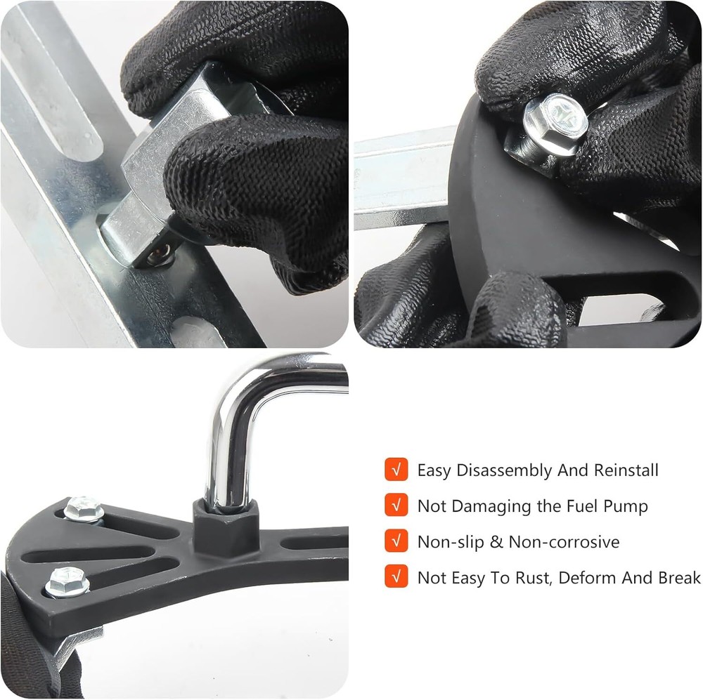 5 Sets Fuel Tank Lock Ring Tool Kits Universal Fuel Pump Removal Tool Adjustable