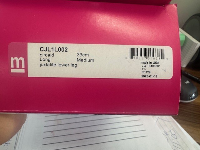 Circaid Juxtalite Compression Lower Leg wrap Long Medium 33cm