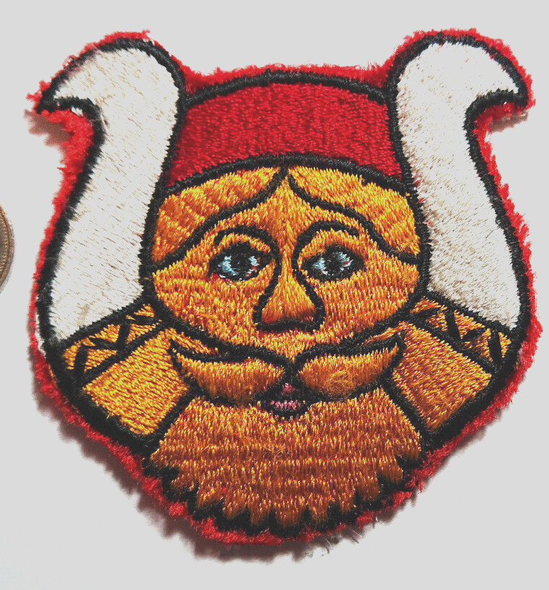 1940s-50s Freemasson Masonic Figure Patch Badge Crest