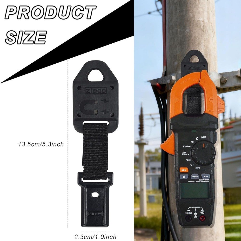 Rare Earth Magnet Multimeter Hanging Strap Kit Compatible with Klein Tools 69417