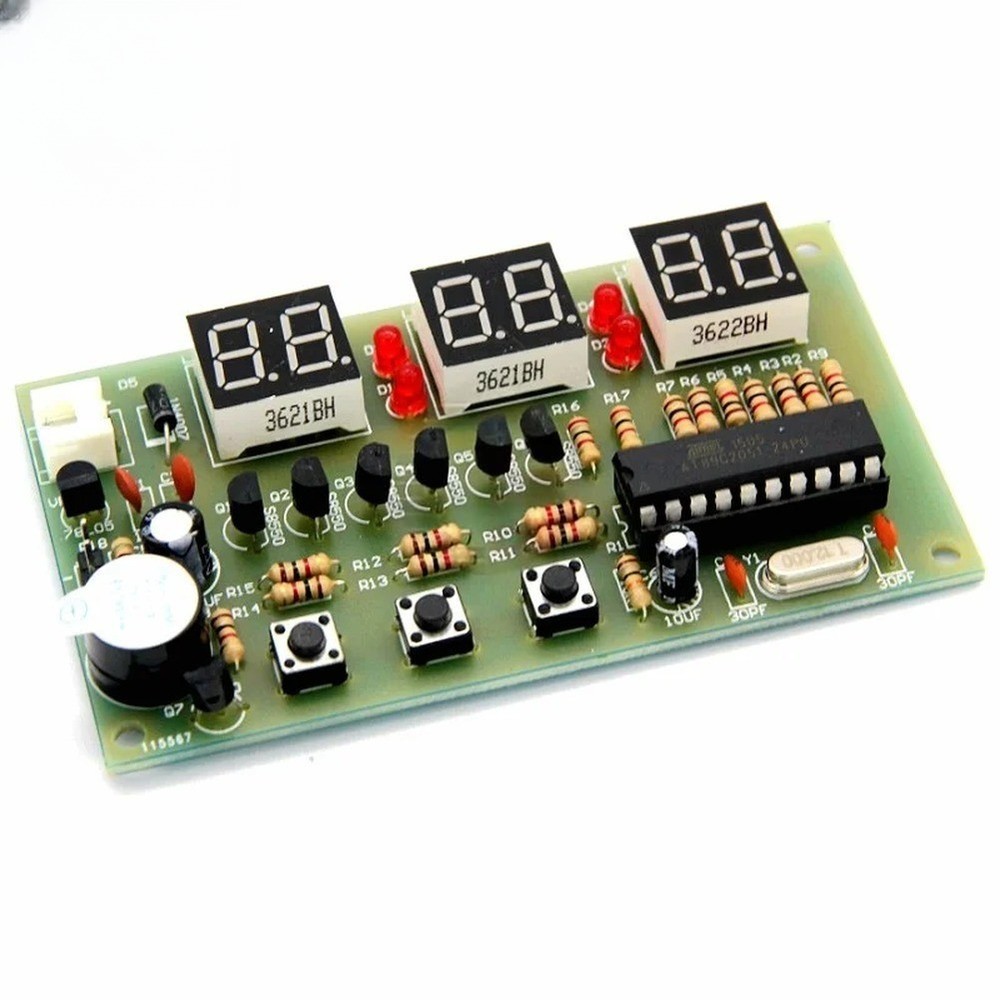 12V Electronic Clock Kit for DIY For Alarm Stopwatch Counter Timer Use