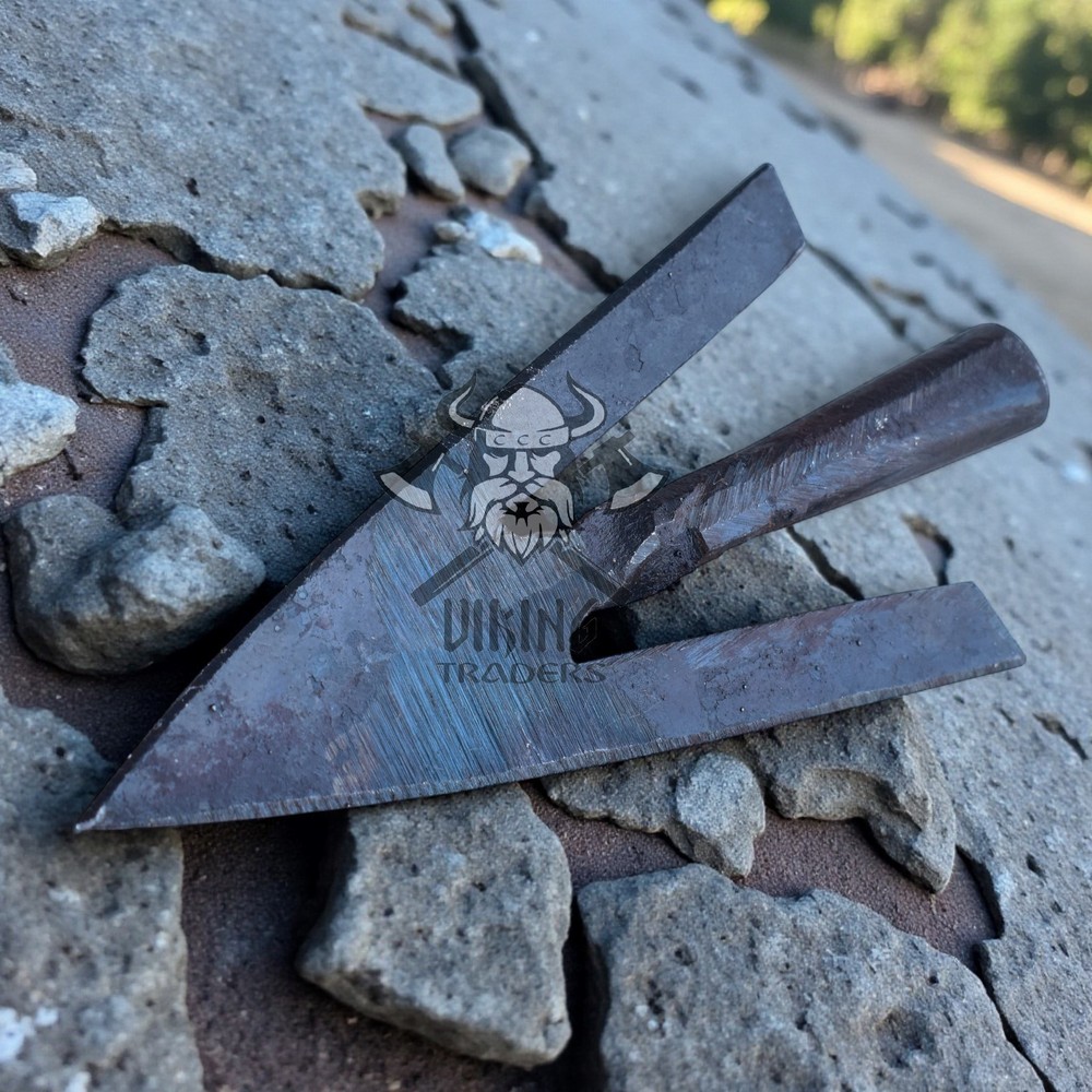 Hand Forged Medieval Mini Arrow Head Art Object Rustic Iron Craft Decor