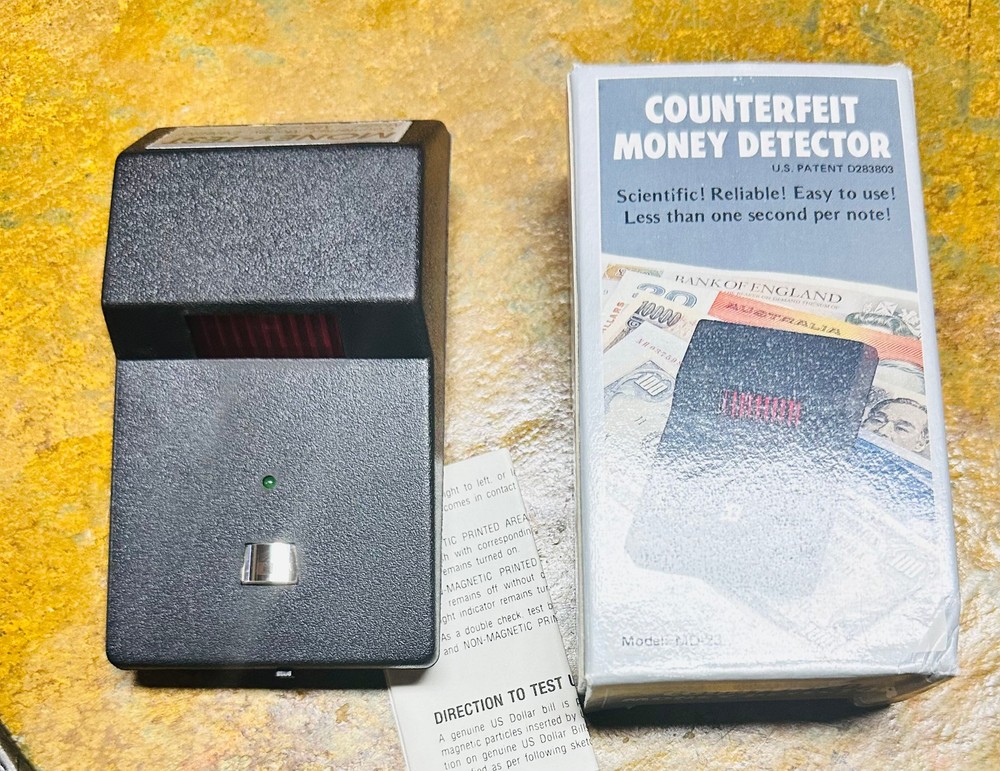Counterfeit Money Detector Model MD-23 One Second Per Note Brand New NIB