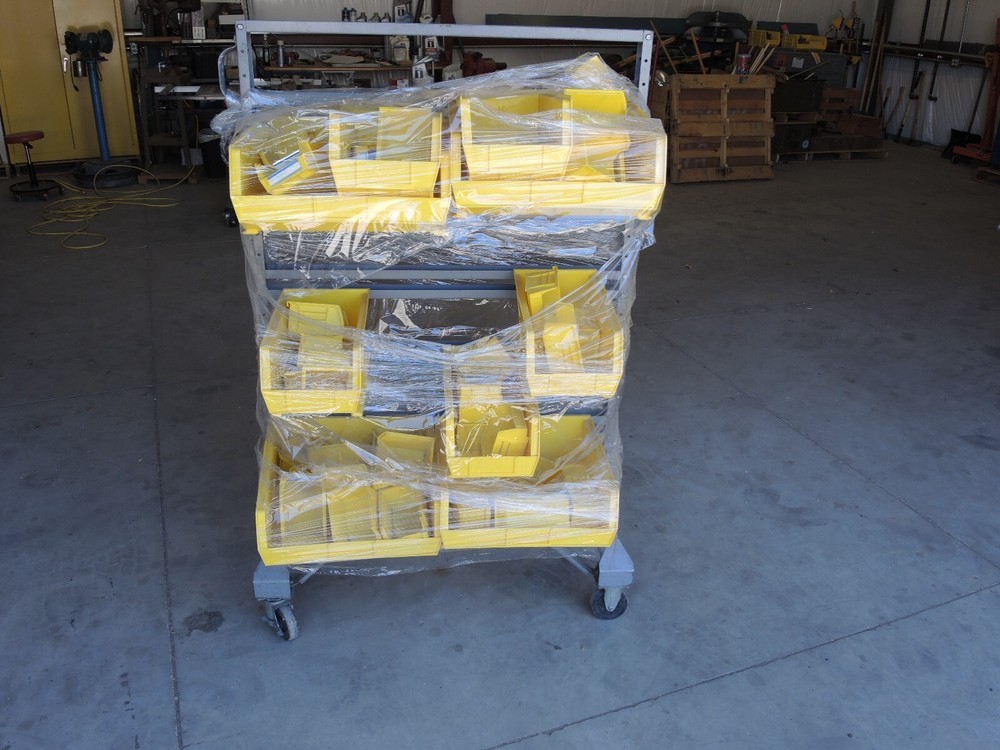 Mobile bin rack