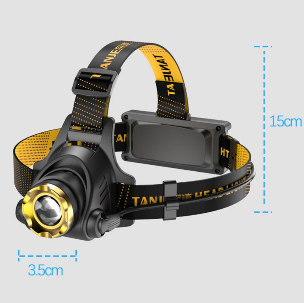 Most Powerful 99000000LM USB Rechargeable Headlamp Waterproof Tactical Headlight