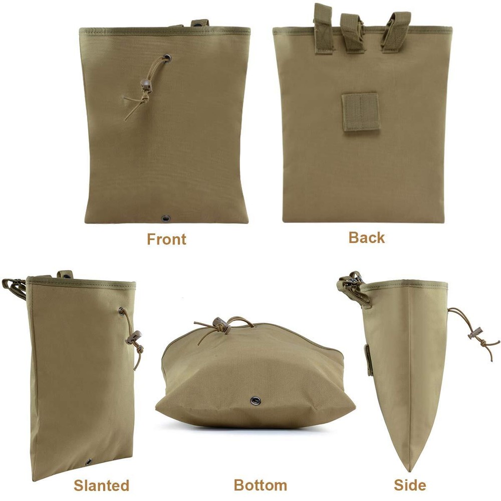 Tactical Molle Dump Pouch Drawstring Magazine Dump Bag Utility Belt Ammo Pouch