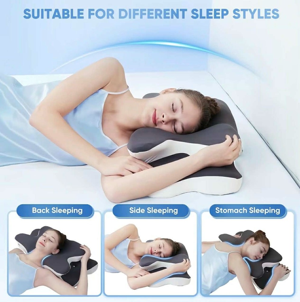 Ergonomic Contour Memory Foam Pillow
