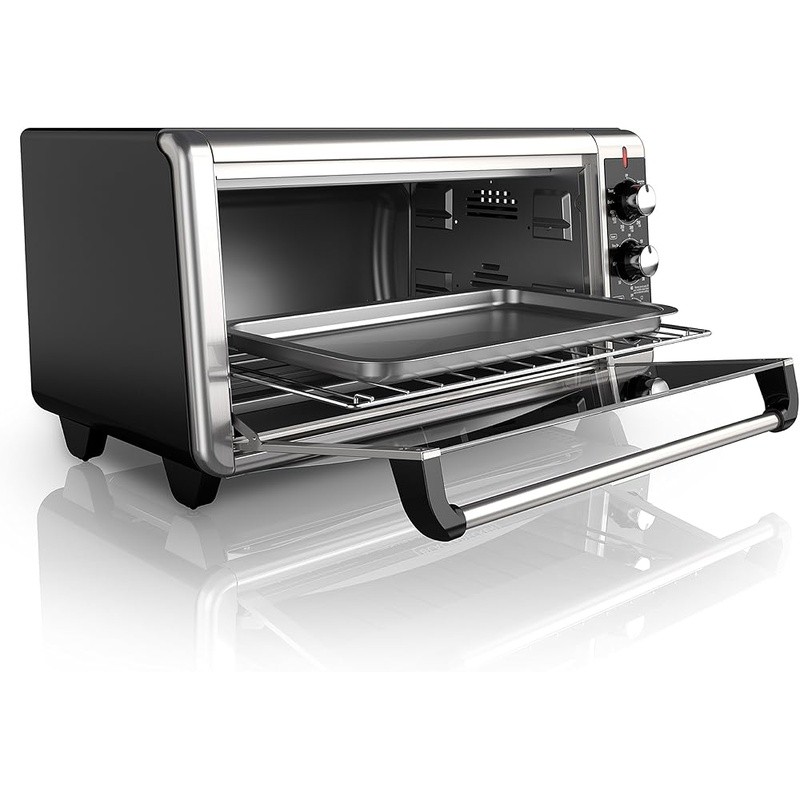 Convection Toaster Oven W/ Timer Adjustable Rack Ideal Baking Toasting New