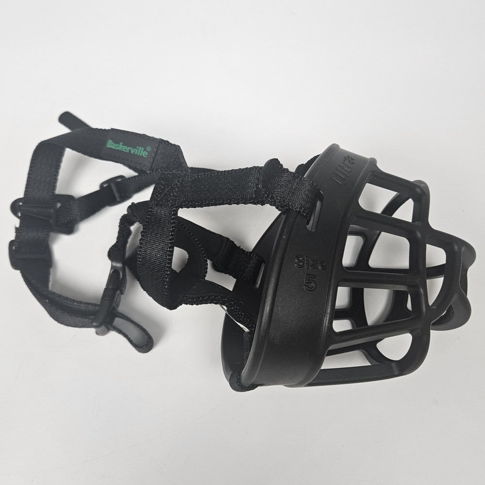 Baskerville Ultra Muzzle for Dogs, Size 5 - Black