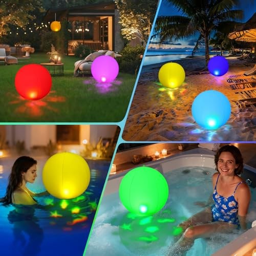 Floating Pool Lights5" Solar Pool Light that Float w/Patterns of 1 White