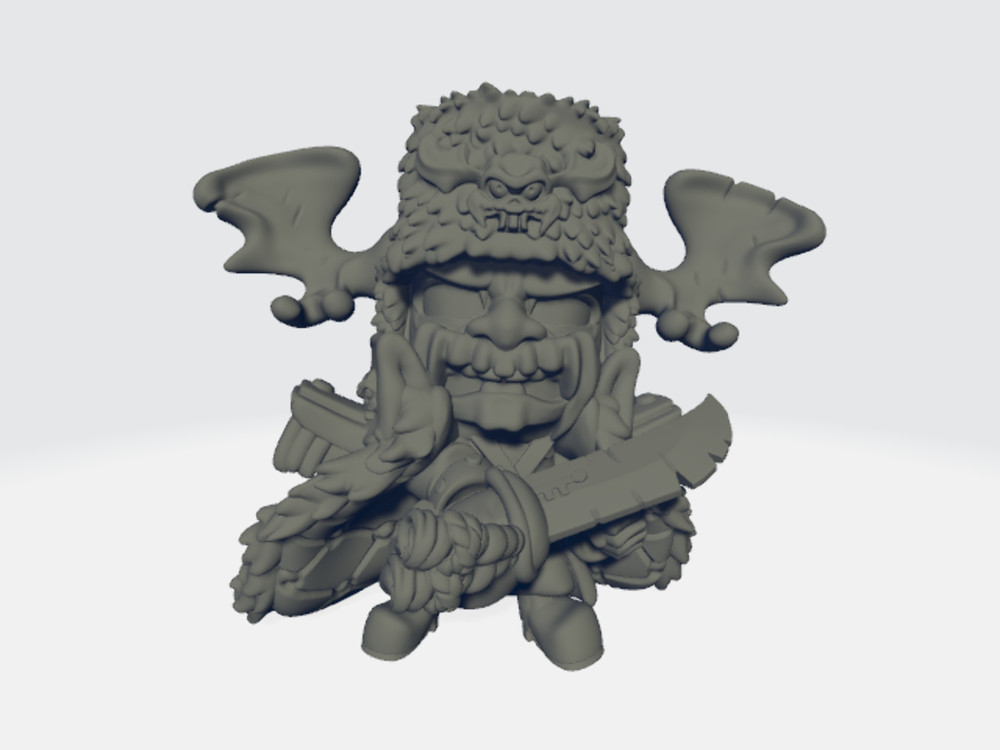 Grimdark Cuteness - Lord Moose-Tache