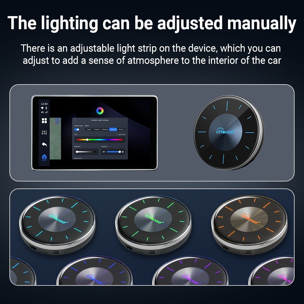 Ottocast P3 CarPlay AI Box Wireless Android Auto TV Box HDMI for iOS & Android