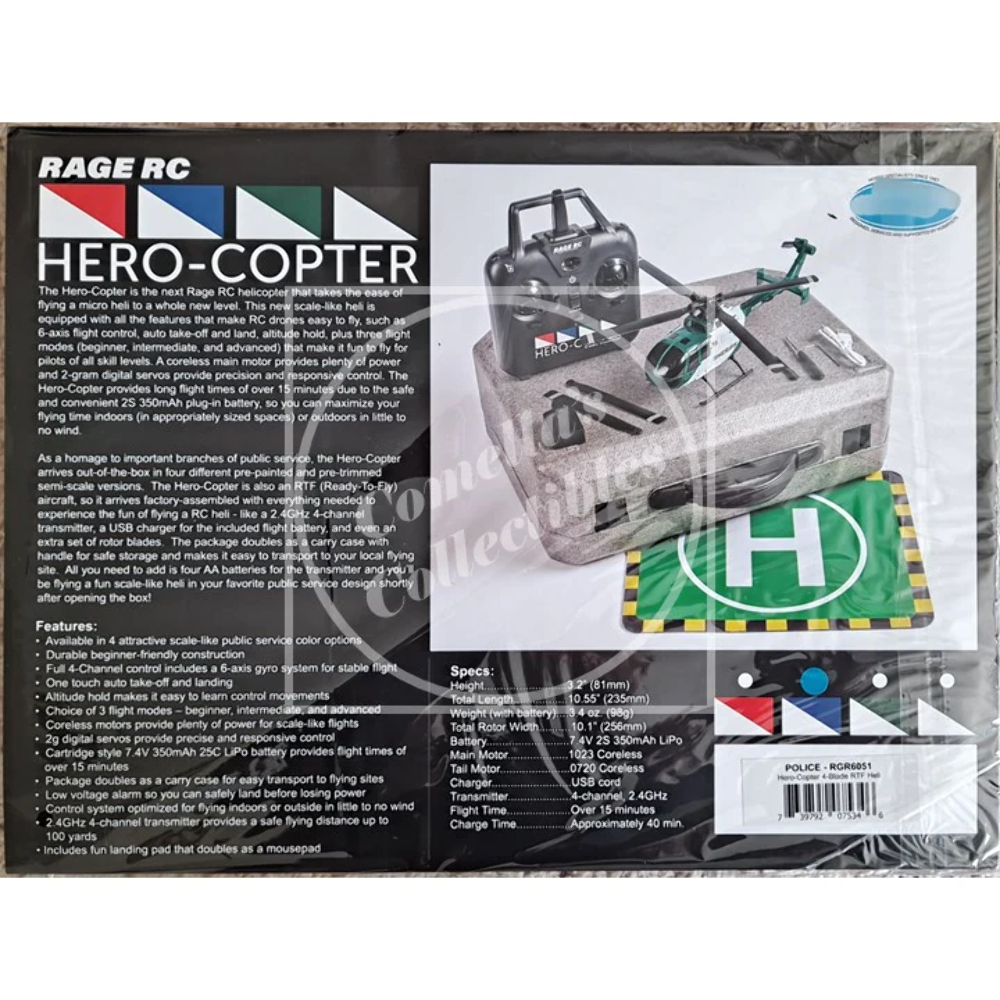Rage RC 4-Blade Coast Guard RTF Helicopter RGR6050
