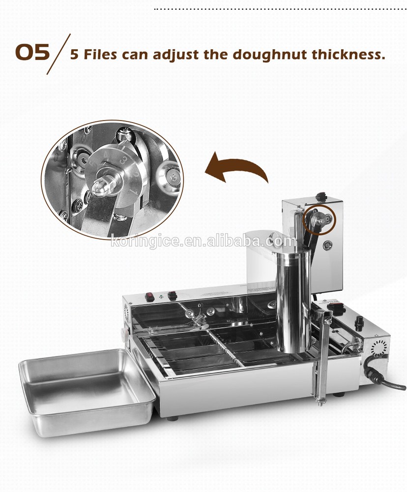 Kolice 4 row mini Automatic Doughnut Maker, Donut Machine, Donuts Frying Machine