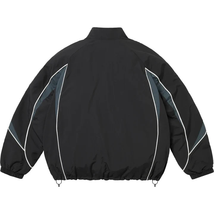 Supreme Contrast Piping Track Jacket Black