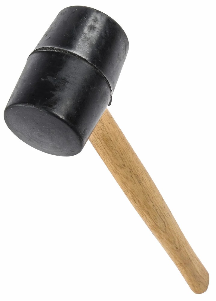 JEGS 1129 Rubber Mallet 8 oz. Head 9" Handle