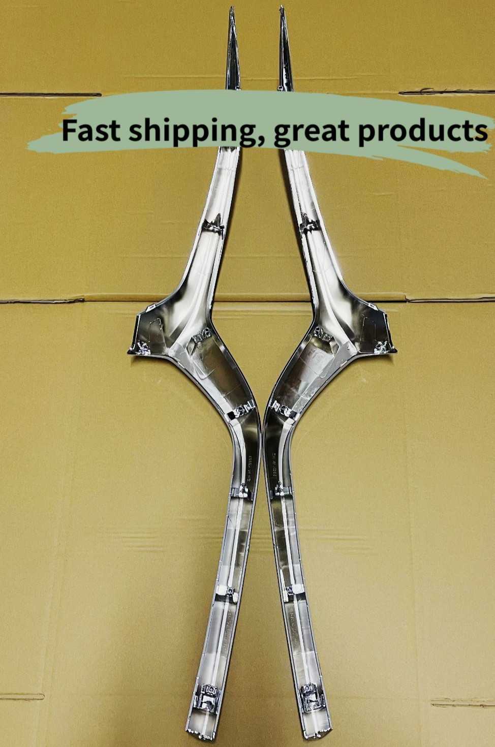 Gloss Silver Front Bumper Grille Molding Trim Set Fits For Mazda CX30 2020-2024