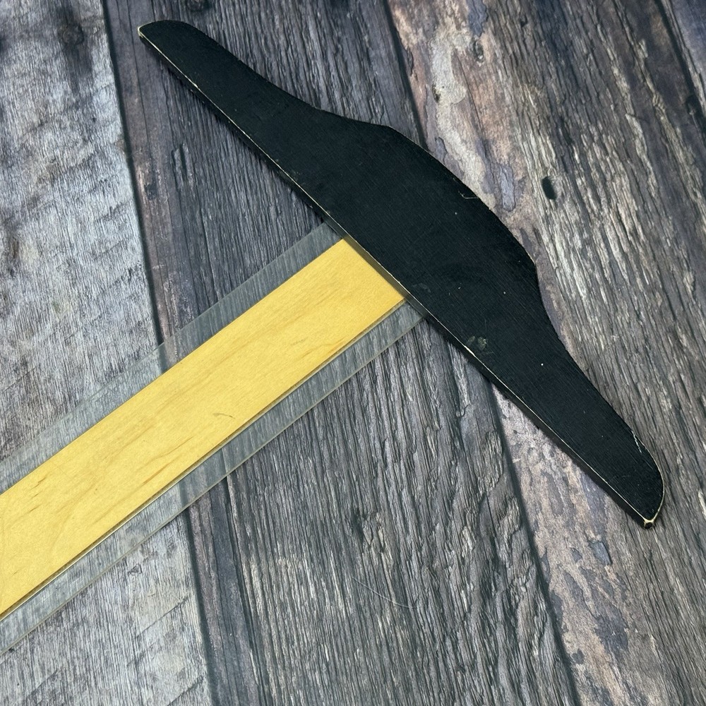 Vintage Wood T-Square Drafting Tool Architectural