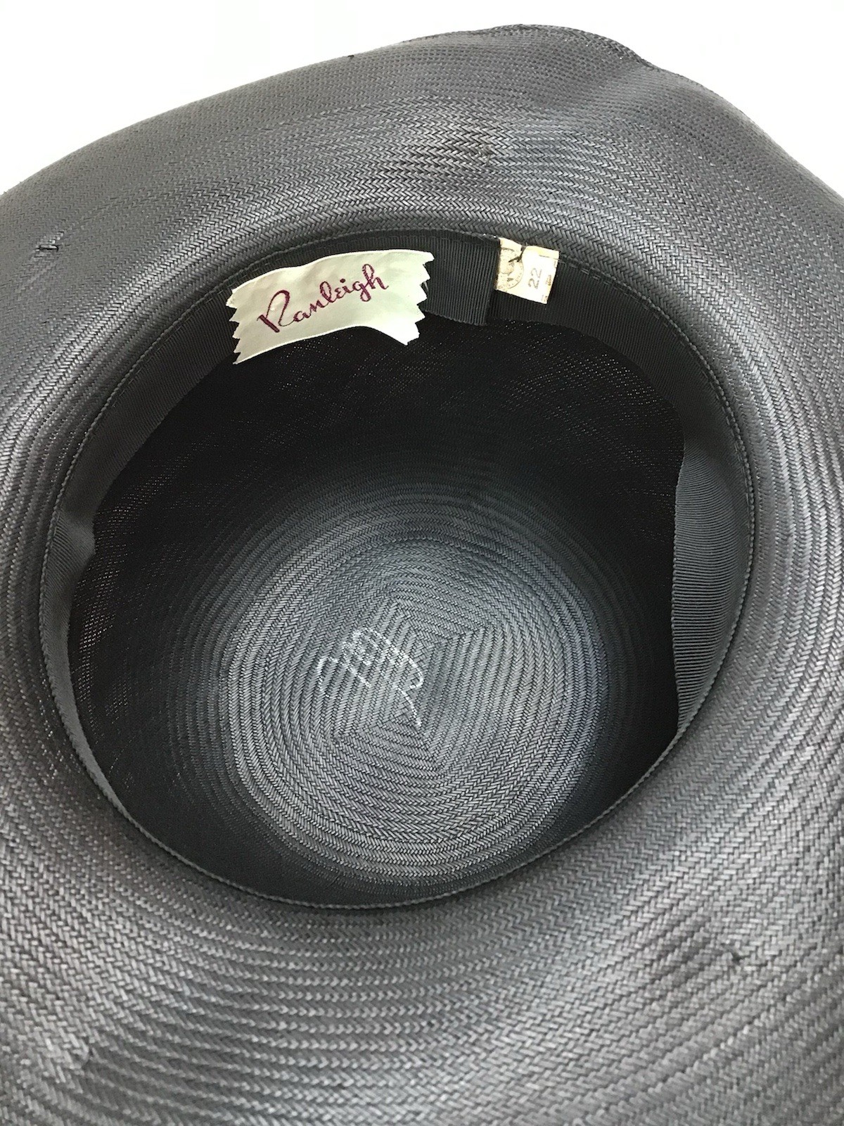 Vintage Women’s Hat Red Poppies Labeled Ranleigh Union USA Made Kentucky Derby