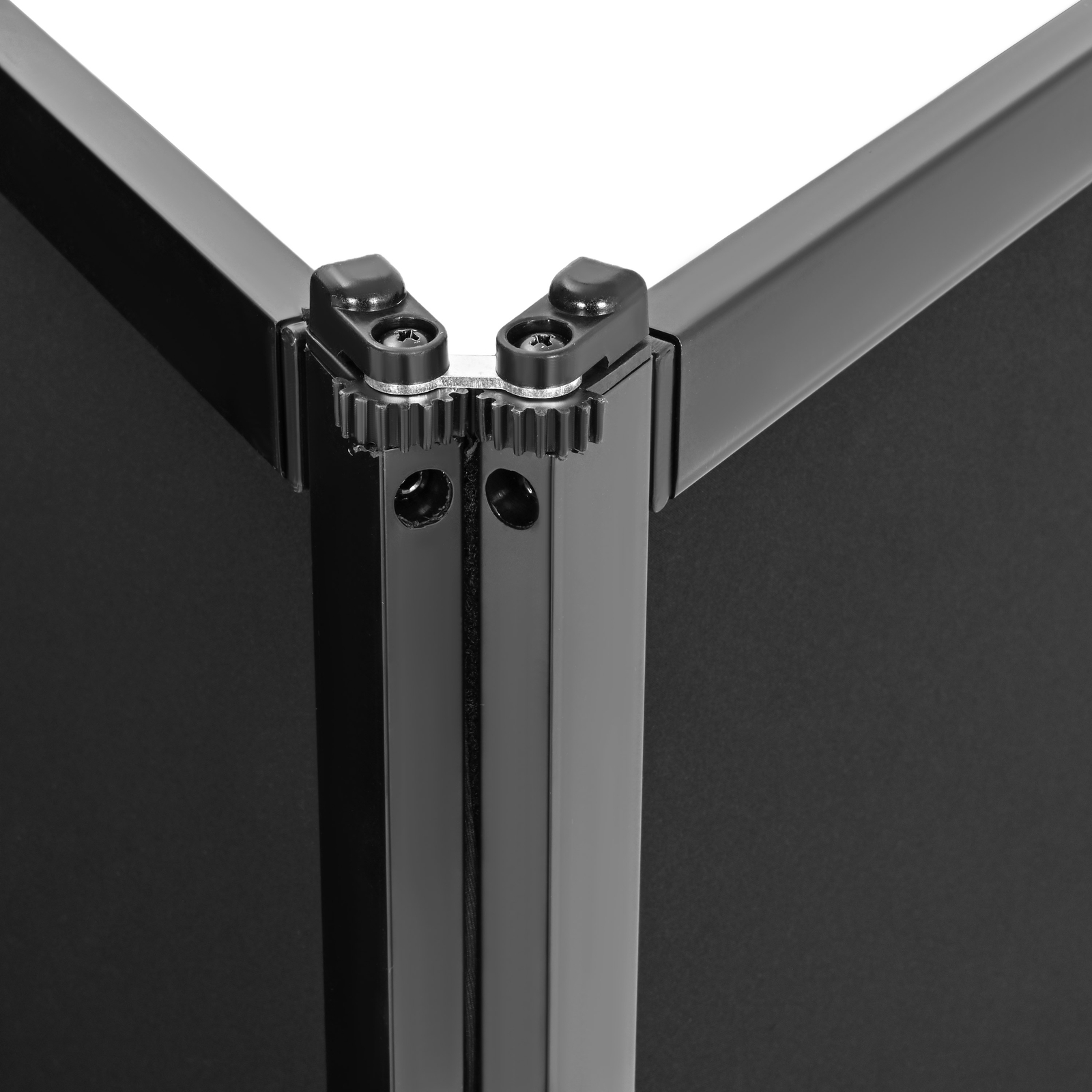 Black Portable Foldable DJ Booth Sturdy & Easy to Set Up Metal Frame W/Carry Bag