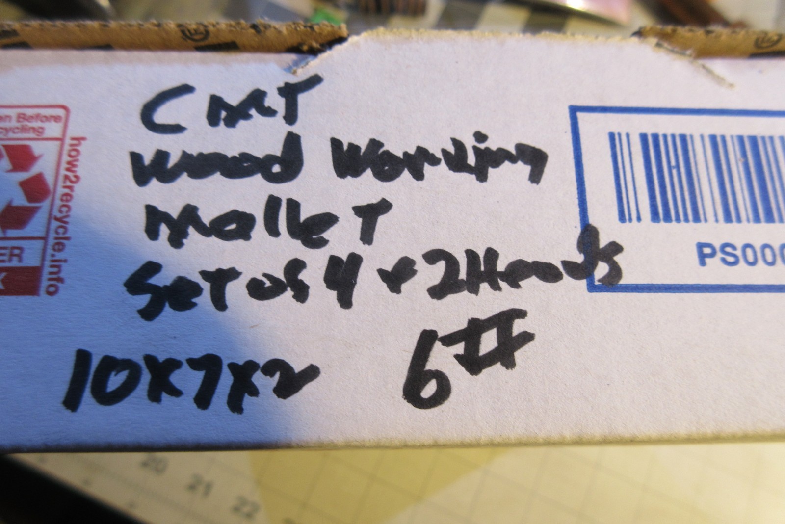 Woodworking Mallets set of 4 plus 2 estra heads prior owned