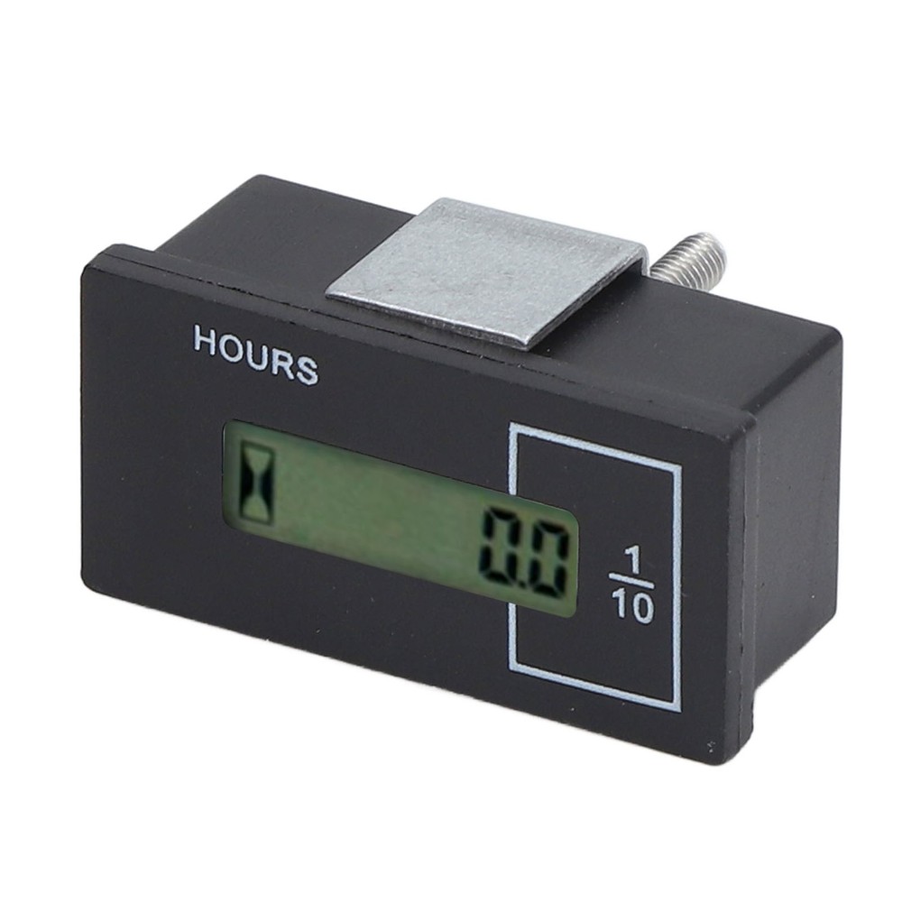 Excavator Hour Meter LCD Built In Chip Electronic Remote Timer DC12-36V Part