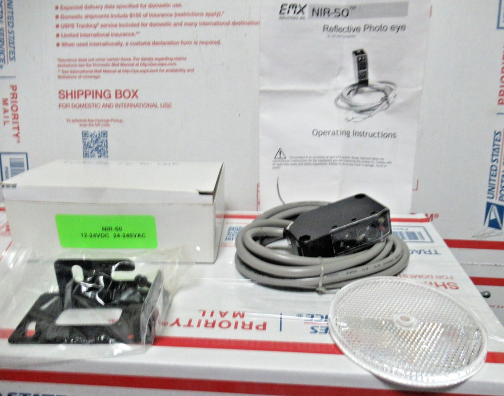 NIR-50-325 Reflective PHOTO EYE  Gate Sensor by EMX Industries