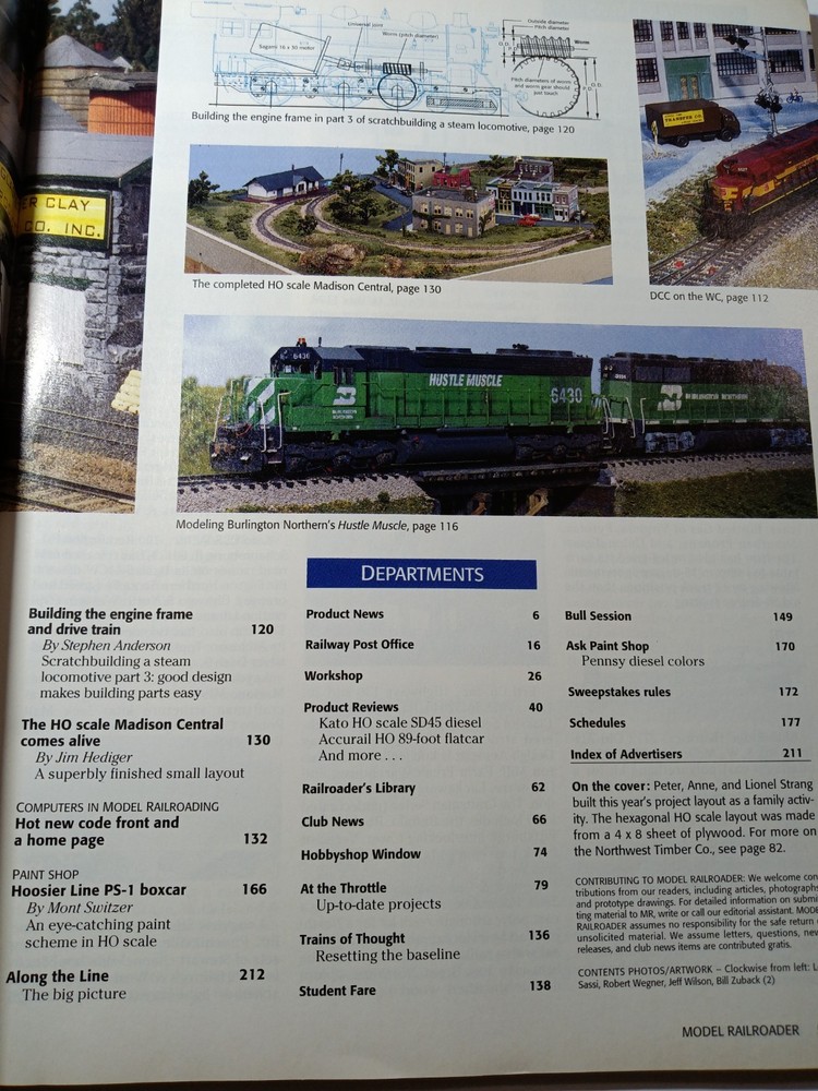 Model Railroader Magazine (December, 1997)