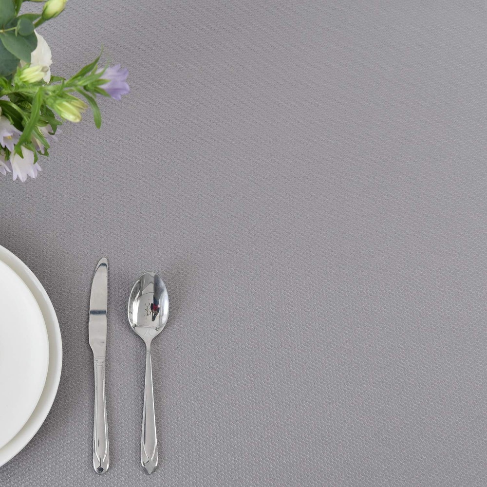 maxmill Rectangle Textured Tablecloth Waterproof Spillproof Wrinkle Free Tabl...