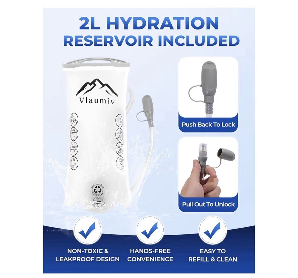 Running Vest with 2L Water Bladder