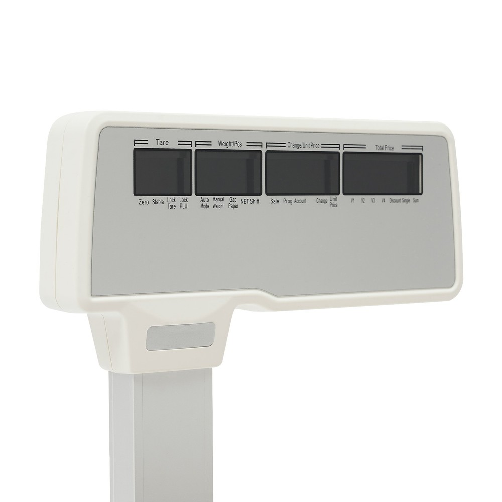 White Electronic Price Computing Scale Four-window Label Thermal Printer Scale