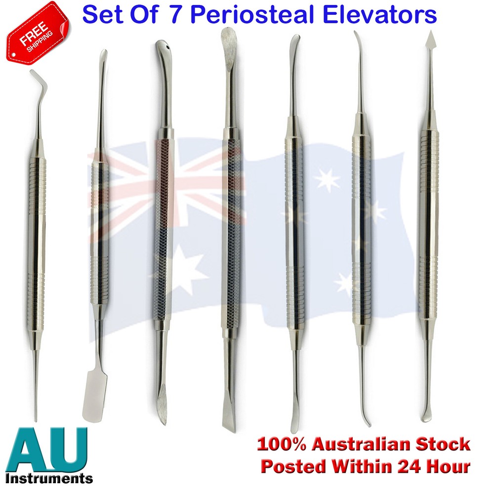 Periosteal Elevators Dental Implant Tissue Grafting Bone Surgery Instruments Set
