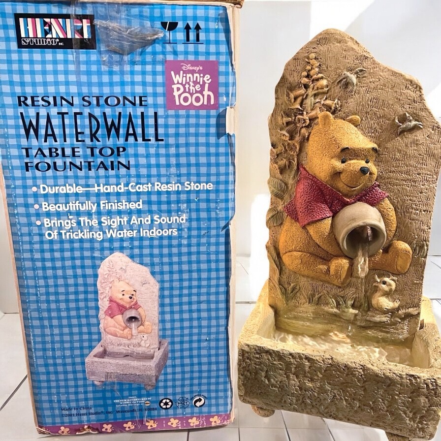 Henri Studio Disney Winnie the Pooh Tabletop Fountain New