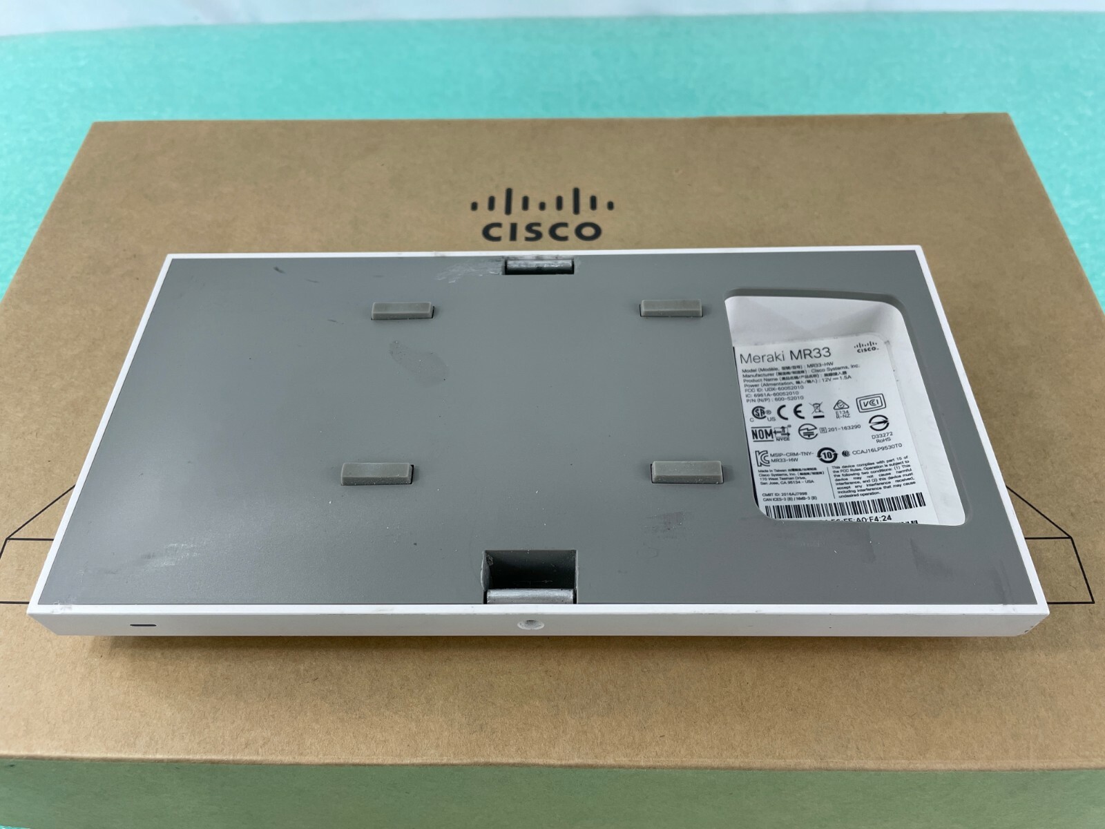 Cisco Meraki MR33-HW Dual-band 802.11ac Access Point Unclaimed MR33